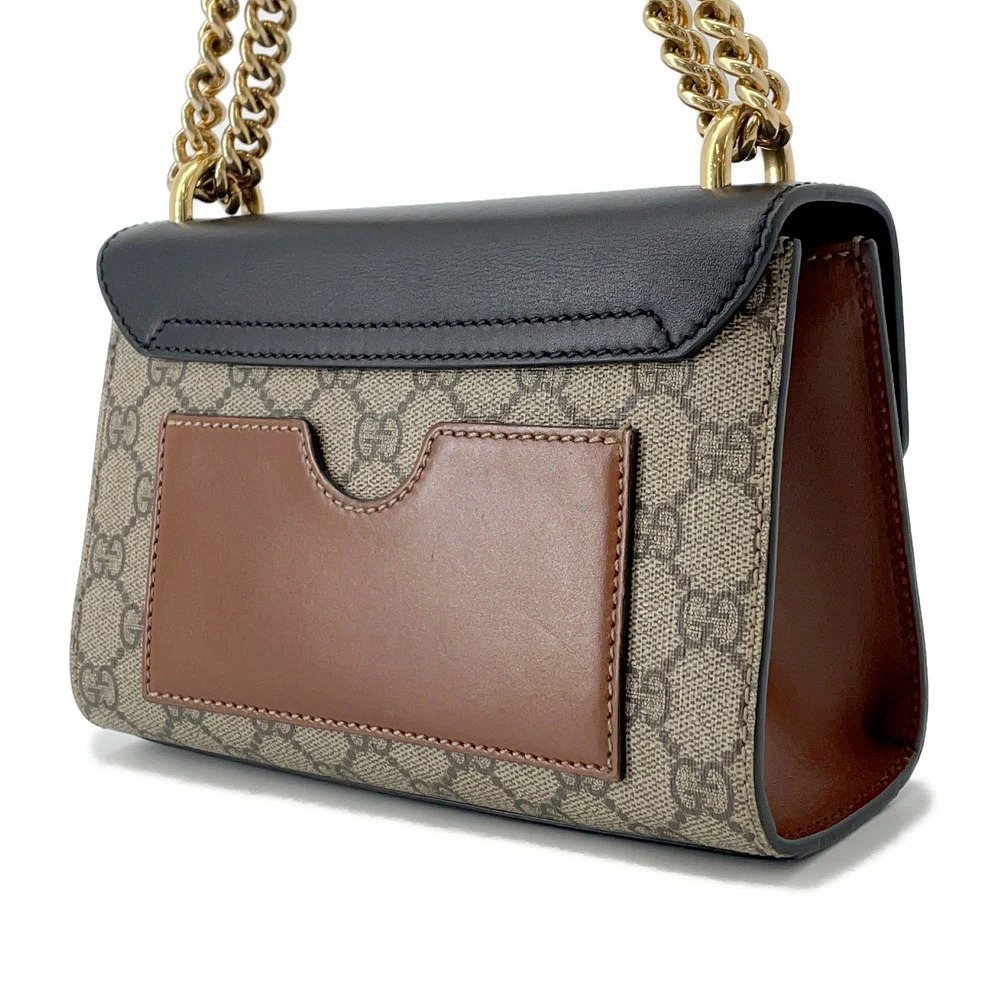 Gucci Padlock Shoulder Bag Chain Double Supreme GG - Picture 1 of 12